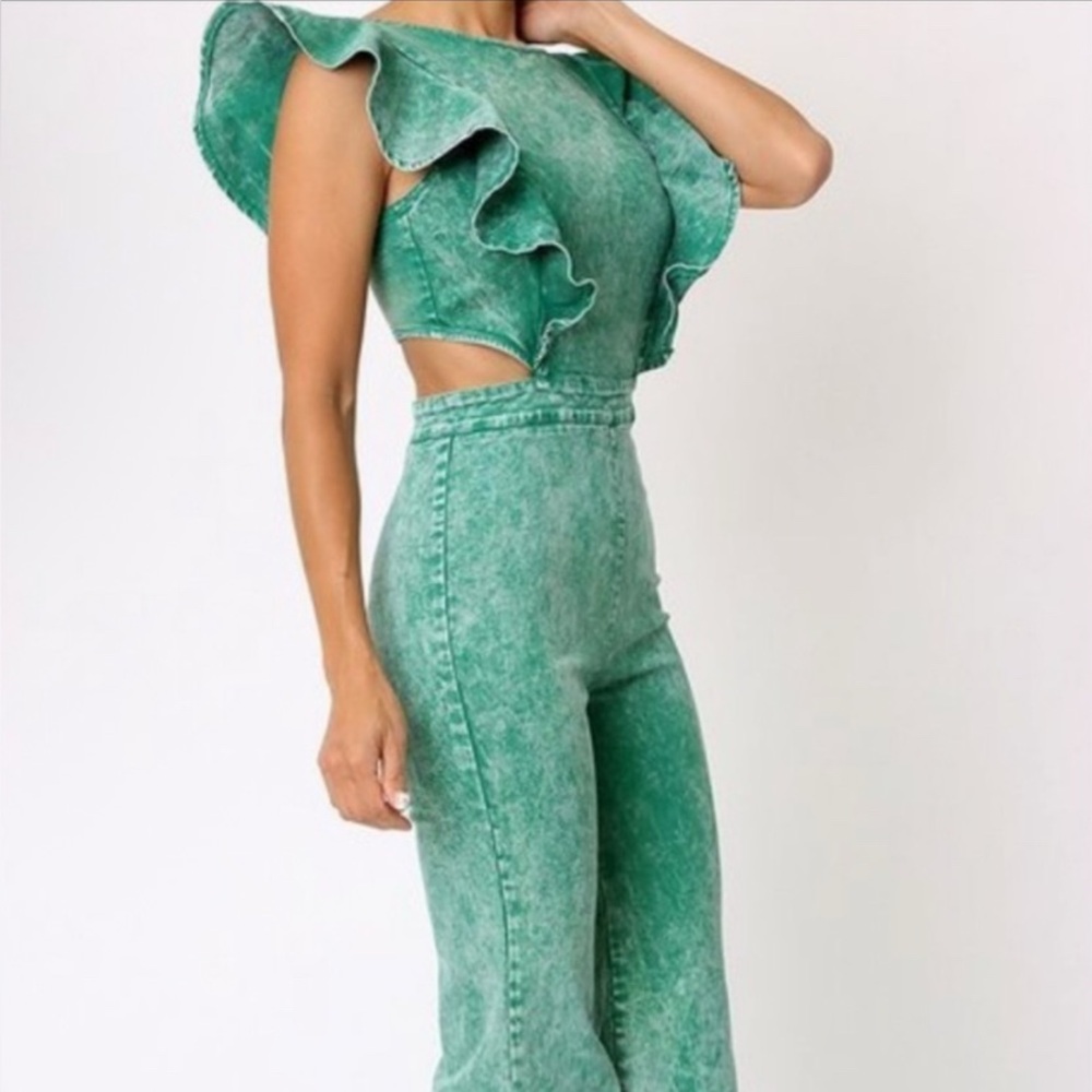 Flying Tomato Green Jumpsuit